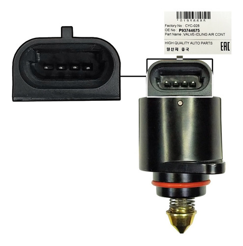 Imagen 9 de 10 de Valvula Minimo Iac Aveo 2012 2013 2014 Lt Speed Original