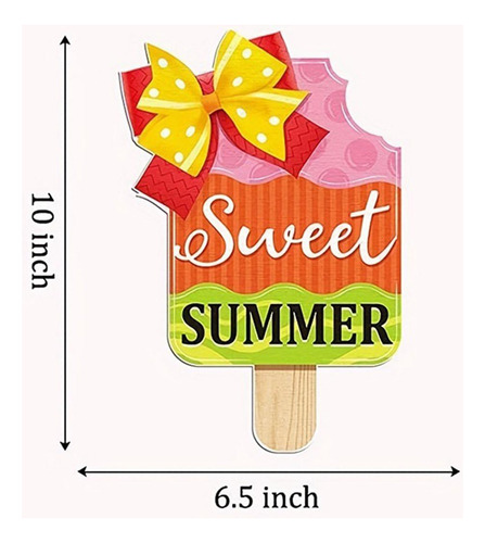 Letrero Colgante Ice Cream Sandbeach Para Dulce Verano