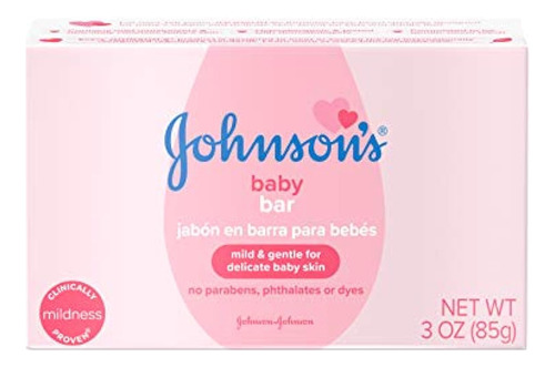 Johnson's Baby Barra De Jabón Corporal, Suave Para El Baño