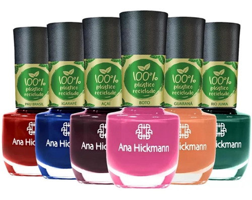 Kit Esmalte Ana Hickmann Magias Da Amazonia Vegano 6 Cores