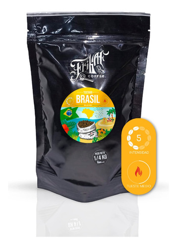 Cafe Tostado Natural Brasil Premium Por 1/4 Kg Frikaf Prm