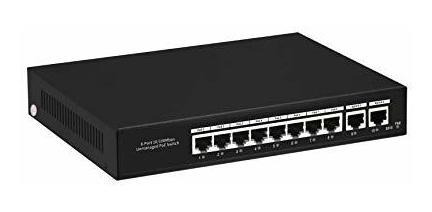 8 Port Plug And Play Poe Switch With 2 Up To 30w Per Budget