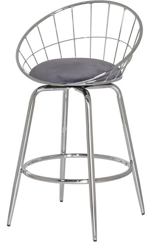 Hillsdale Furniture Bullock Counter Height Swivel Stool, Gri