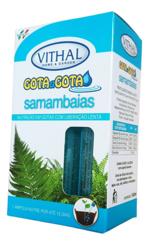 Fertilizante Líquido Gota A Gota Samambaias Vithal 192ml