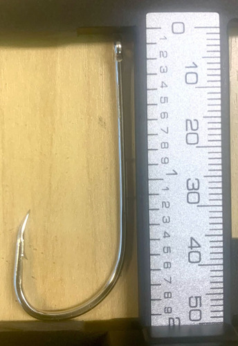 Anzol Para Pesca Aço Niquelado Número 5/0 Com 80 Unidades