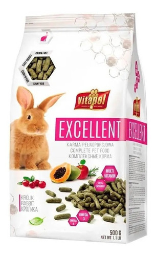 Alimento Para Conejos Excellent -vitapol 500gr