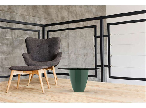 Base Para Mesa De Centro Redonda Moly Verde Alecrim