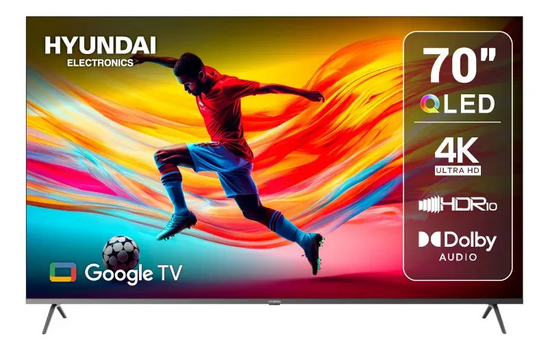 Pantalla Hyundai QLED UHD 70" Google Tv HYLED7007QG