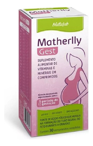 Kit 2 Suplemento Matherlly Gest Zero Açúcar 30cpr Natulab