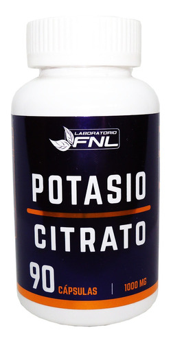 Citrato De Potasio Fnl  90 Capsulas Natural