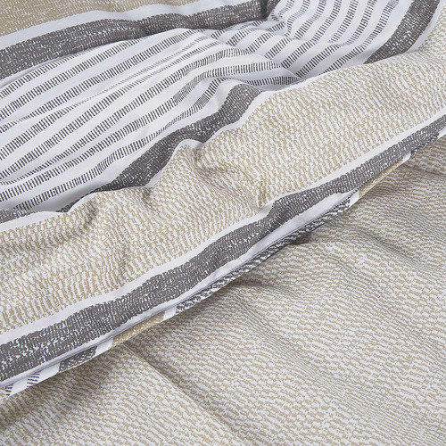 Plumón Algodón Reversible Bali Beige 1,5 Plazas
