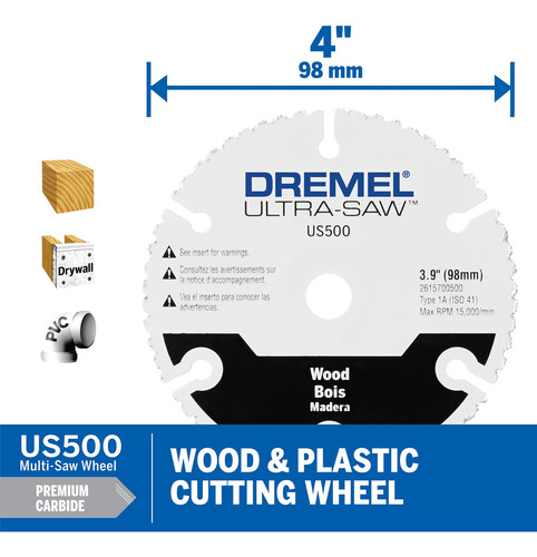 Kit De Discos De Corte Dremel Us700 Ultra-saw De 6 Piezas