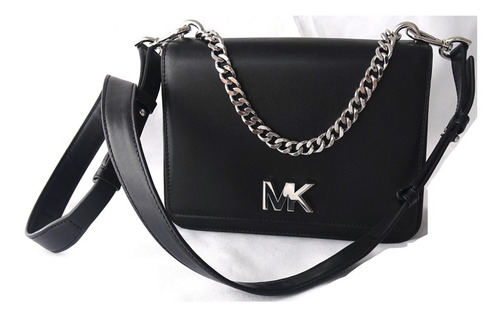 Cartera Michael Kors Cuero Modelo Mott Large Negra Nueva