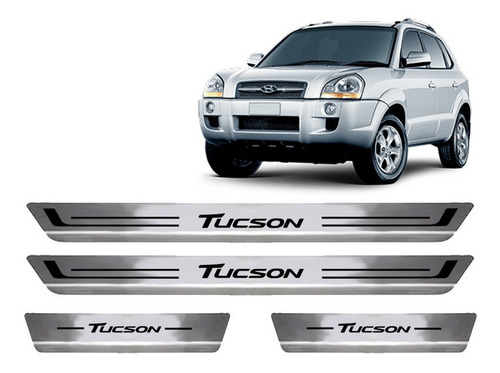 Imagem 1 de 2 de Soleira De Porta Aço Inox Escovado Tucson - Todos