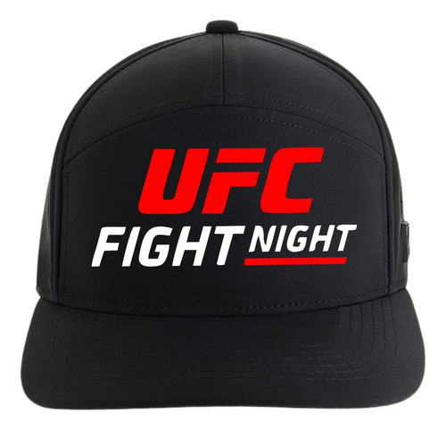 Gorra Ufc Fight Night Sport 5 Paneles Premiun Black Xv