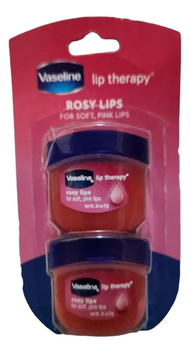 Bálsamo Labial Vaseline Lip Therapy Rosy Lips X 2