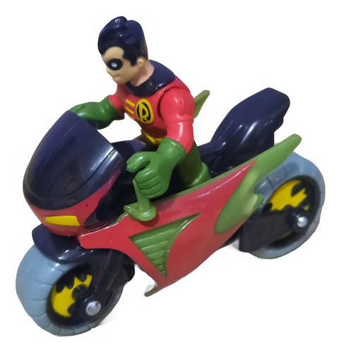 Robin Com Moto Batman Dc Super Friends Imaginext