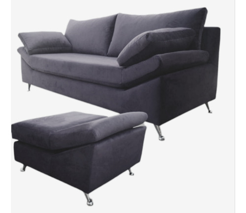 Sillon Sofa 3c + Camastro Premiun Chenille Antidesgarro 