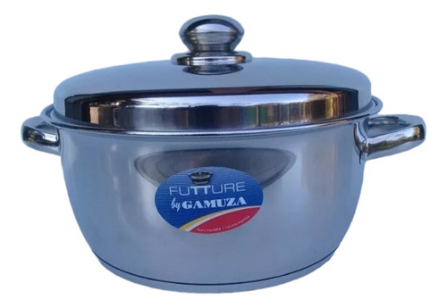 Cacerola Acero Inox Triple Fondo Gamuza Futture 24cm 