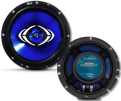 Kit Alto Falante Quadriaxial 6  Hurricane Cm6 65w Rms