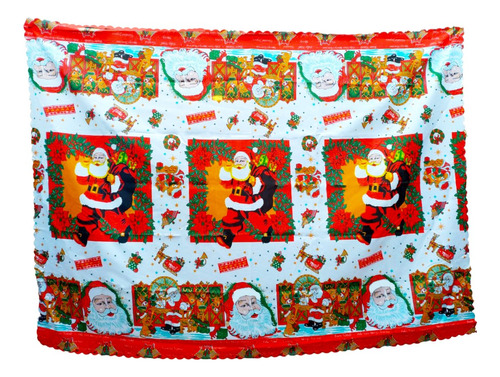 Mantel De Tela Navidad Diseño Top Rectangular / 2m X 1.4 M