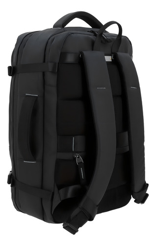 Mochila Grande Chenson Pro Rambo Color Negro Porta Laptop Diseño De La Tela Lisa