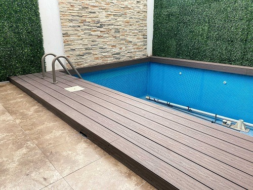 Deck De Pvc, Deck Sintético Wpc Practiko / Brown