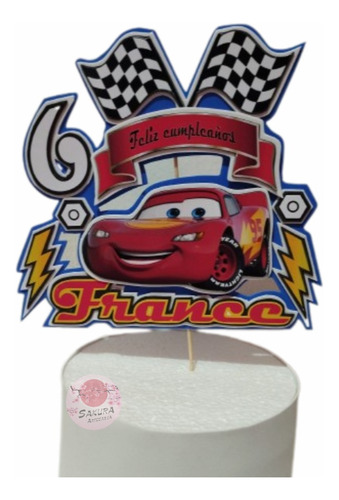 Cars Adorno Para Tortas 3d Topper 