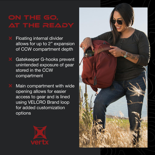 Mochila Vertx Transit Edc Sling 17l Para Hombre Ideal Para