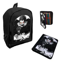 Comprar Combo Escolar Mochila Carpeta Cartuchera Death Note M16
