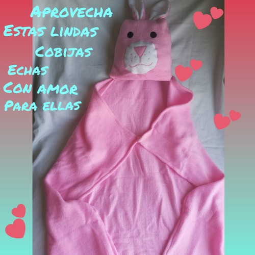 Cobija Manta - Abrigador Bebe Niñas Hipoalargenicas