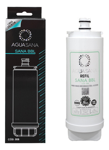 Refil Agua Sana 008 Sana Bbl Compatível New Up/docol Vitalis