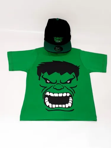 Camiseta Hulk Infantil Bon Hulk Bordado Com Ajuste Atr s
