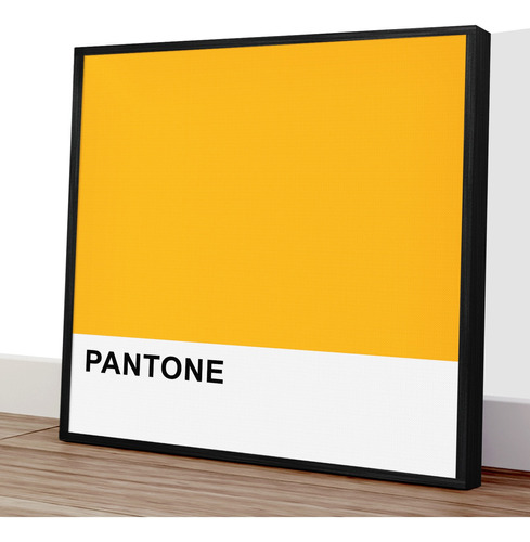 Imagem 1 de 3 de Quadro Decorativo 40x40 - Pantone Amarelo