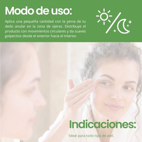 Nuneth - Contorno De Ojos Té Verde, 20gr Momento de aplicación Día/Noche Tipo de piel Todo tipo de piel