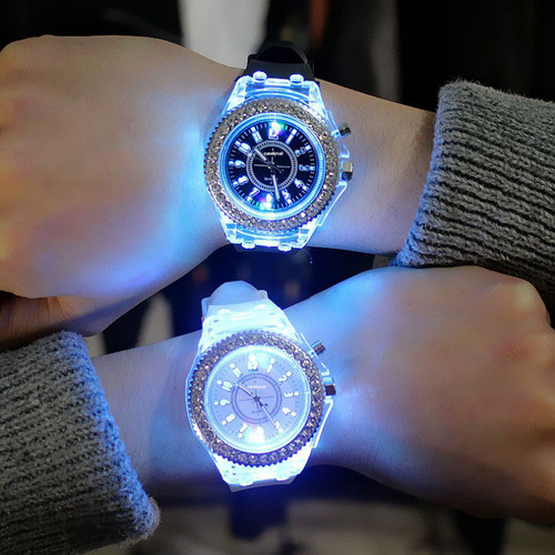 Light Blue - Reloj Deportivo Unisex De Cuarzo Transparente P