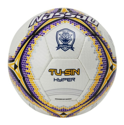 Pelota De Futbol Nassau Tu-sin Hyper N°5 Amarilla/lila