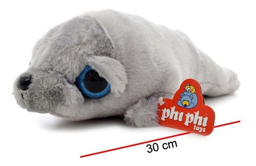 Imagen 1 de 4 de Peluche Animal Lobo Marino Real 30 Cm.