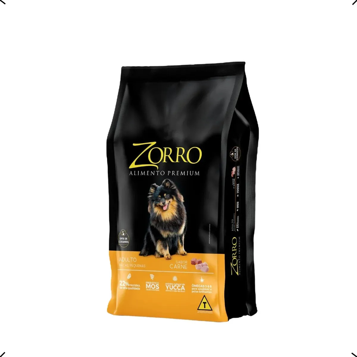 Alimento Premium Zorro Premium Adulto Raça Pequena Para Cão Adulto De Raza Pequena Sabor Carne