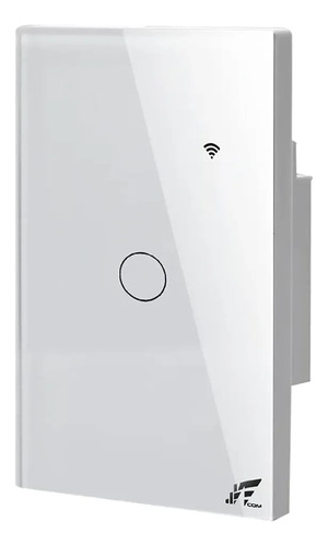 Interruptor Wifi Touch 1 Botão Tuya Alexa Sem Neutro Rf433