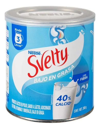Leche En Polvo Svelty 360gr Bajo En Grasa Nestle (2 Pzs)