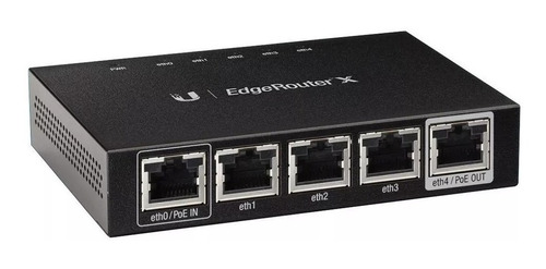 Roteador Ubiquiti Edgerouter X Er-x Preto