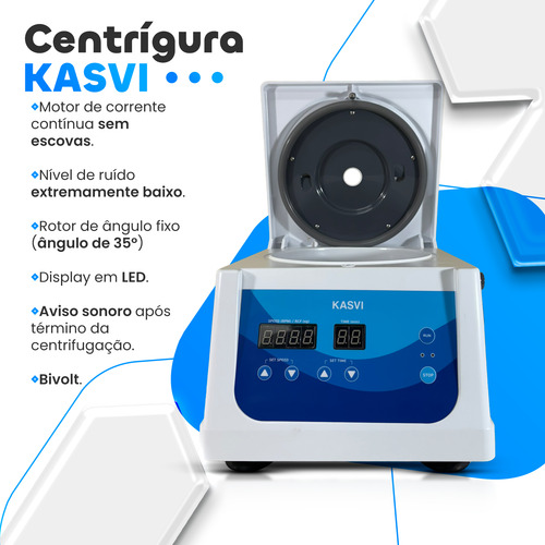 Centrífuga 8x15 Ml Prp Prf Bivolt Kasvi - Digital Com Anvisa