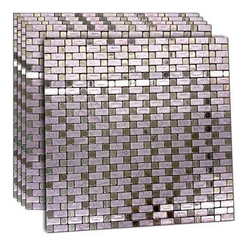 5 Láminas De Mosaico De Aluminio Salpicadero De Cocina...