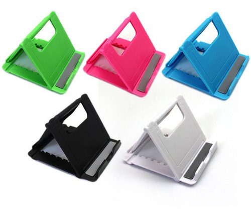 5 Suporte Para Celular Tablet De Mesa Dobrável Compacto