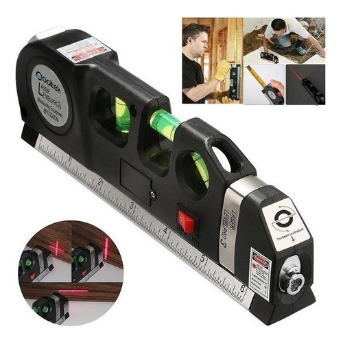 Laser Level Horizon Upright Mida 1,8 Ft Alineador Regla Métr