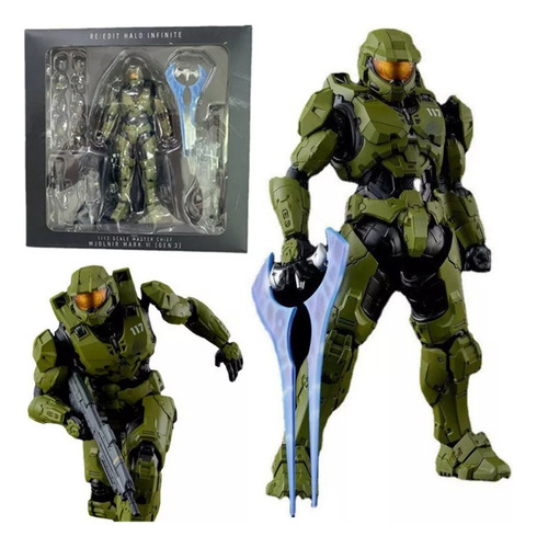 Reeditar Halo Infinite 1/12 Halo 5 Master Chief Acción Figur