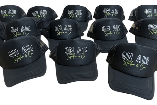 Gorras Trucker Personalizada Con Tu Logo O Imagen Aqui V2 Amarillo Fluor Frente Blanco Unica Lisa
