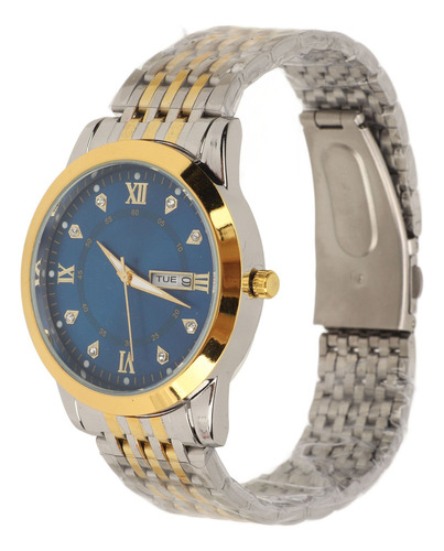 Reloj Day Date Para Hombre, De Cuarzo, Impermeable, Casual,