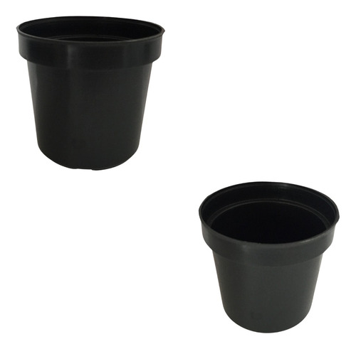 1000 Vasos Pote 6 Para Mini Cactos E Suculentas Plantas Cor Preto